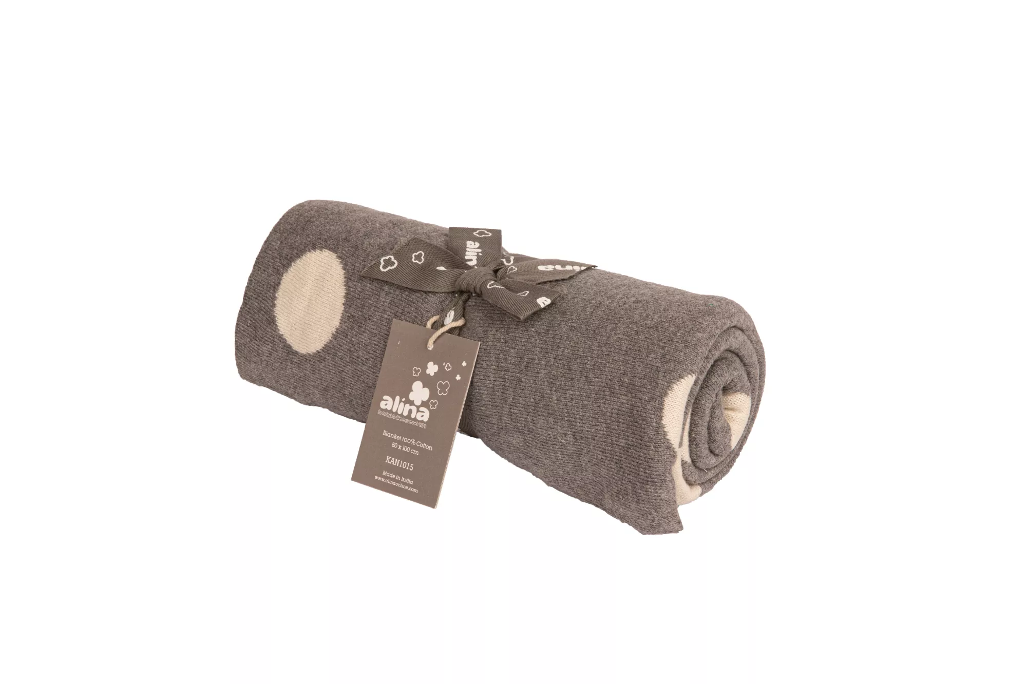 Alina 100% COTTON KNITTED  بطانيات  CIRCLES