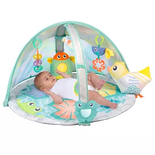 Playgro حديقة زين، مظلة مضيئة مع مستشعر للبكاء، سجادة ألعاب رياضية
