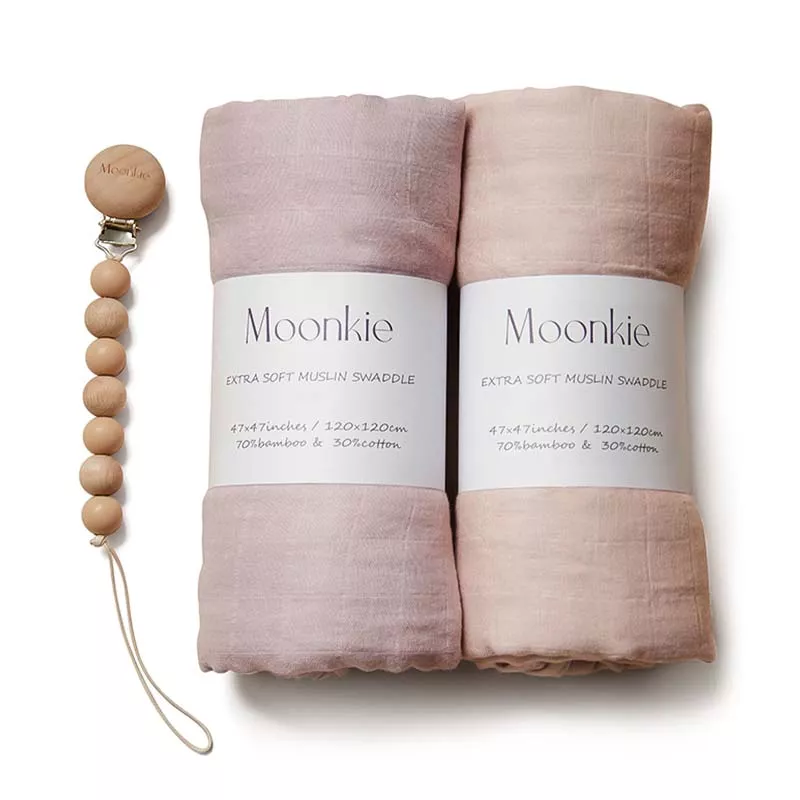 Moonkie Muslin swaddle (2 pack)