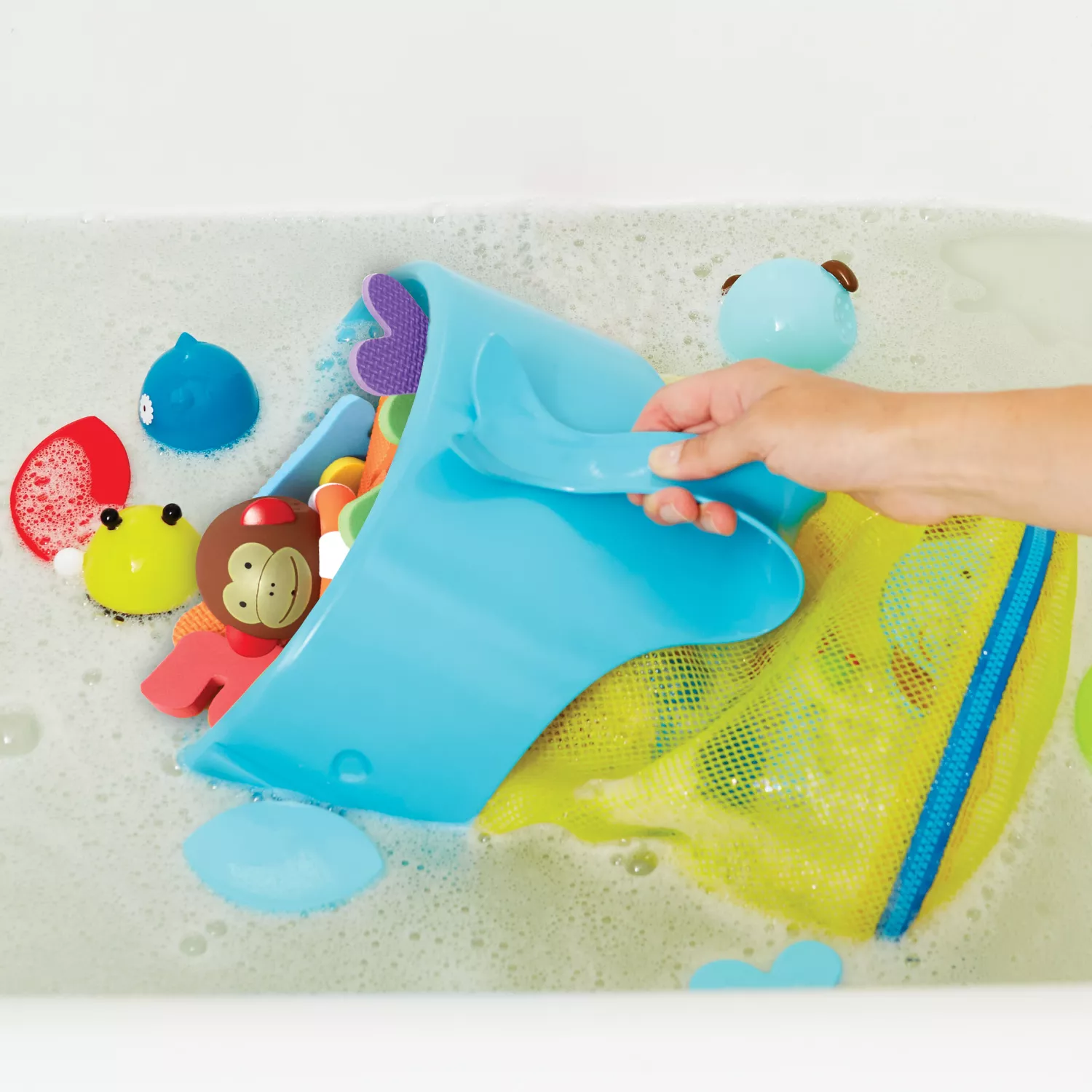 SkipHop Moby Scoop & Splash Bath Toy Organizer