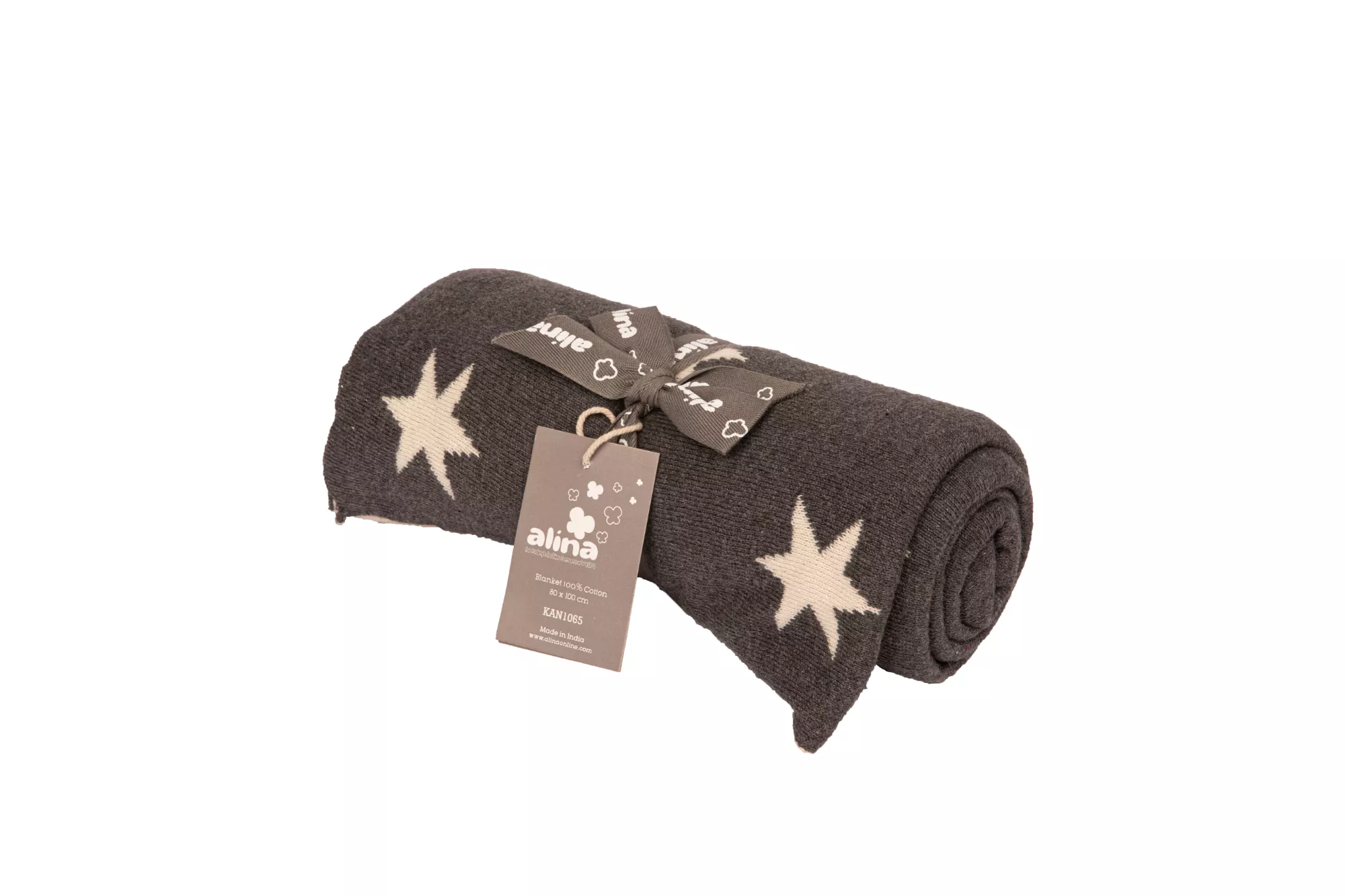 Alina 100% COTTON KNITTED  Blankets STAR