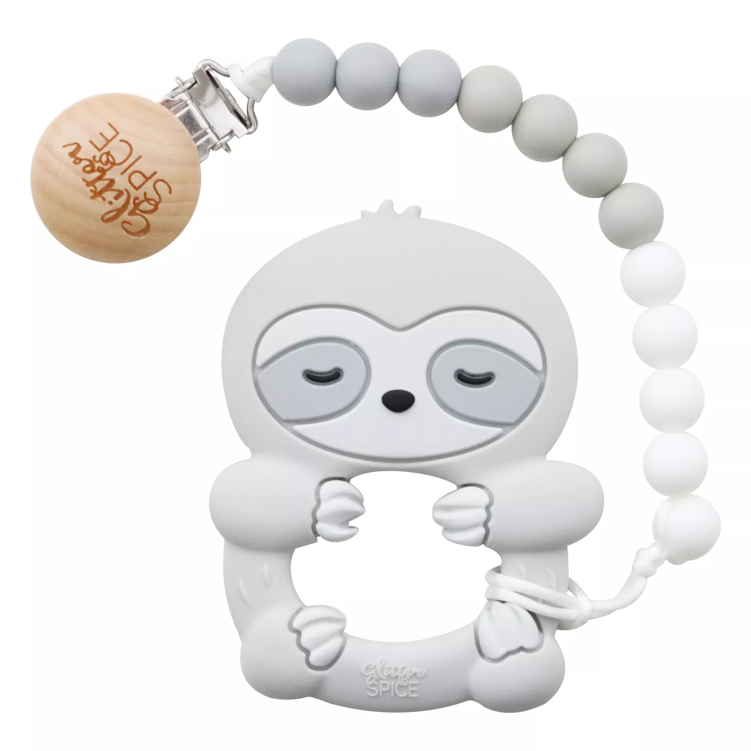 Glitter & Spice Sloth Silicone Teether