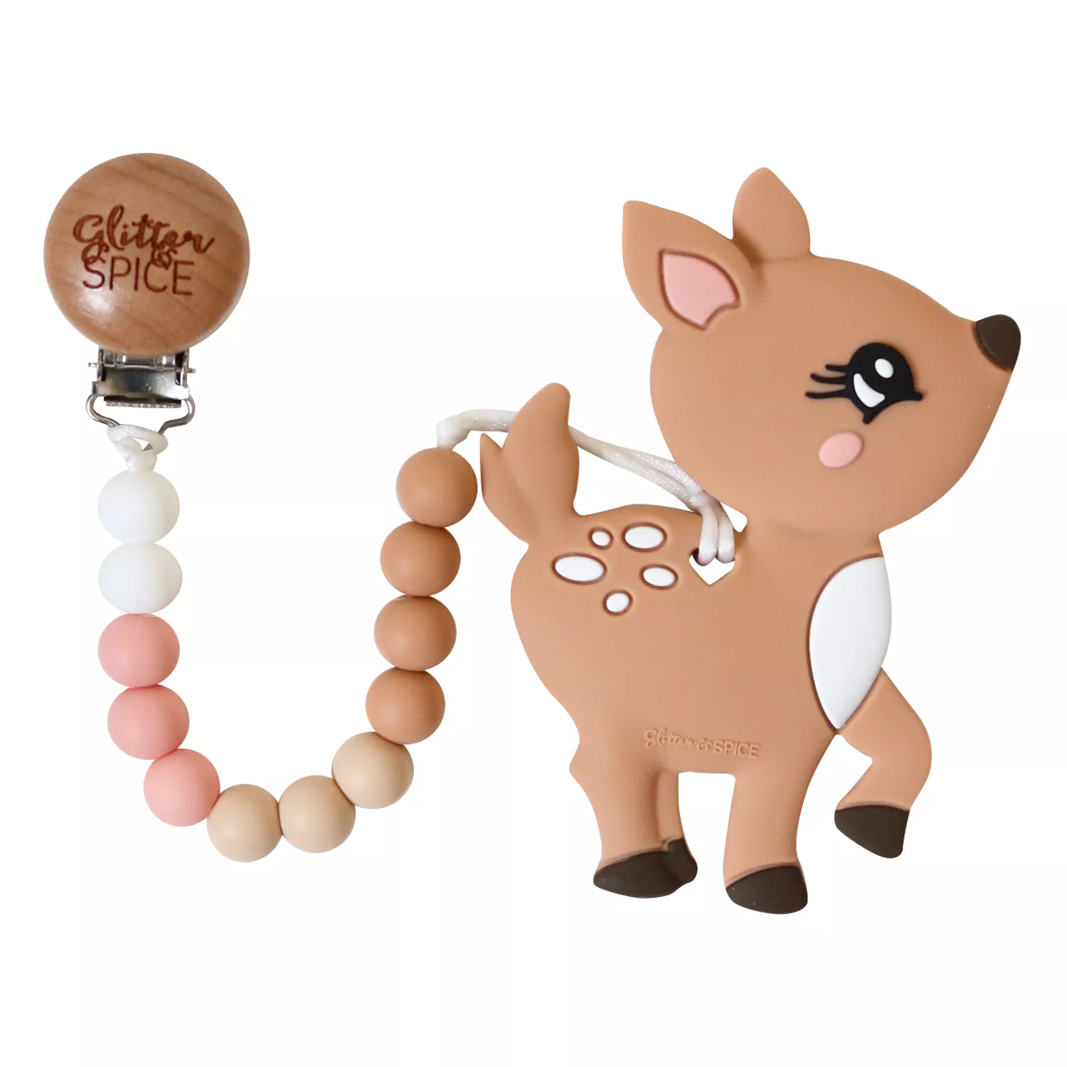Glitter & Spice Deer Silicone Teether