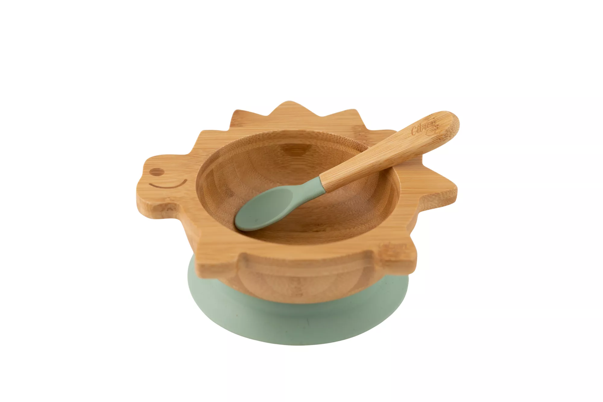 Citron Organic Bamboo 250 ML Bowl with suction + spoon