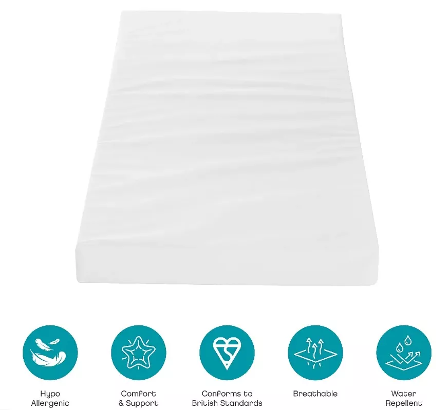 Tutti Bambini Hugge Cot Bed ( MATTRESS + BEDDING) INCLUDED