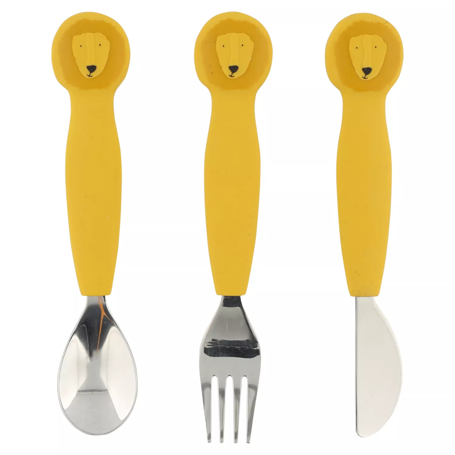 Trixie Stainless Steel Cutlery Set with Silicone handle