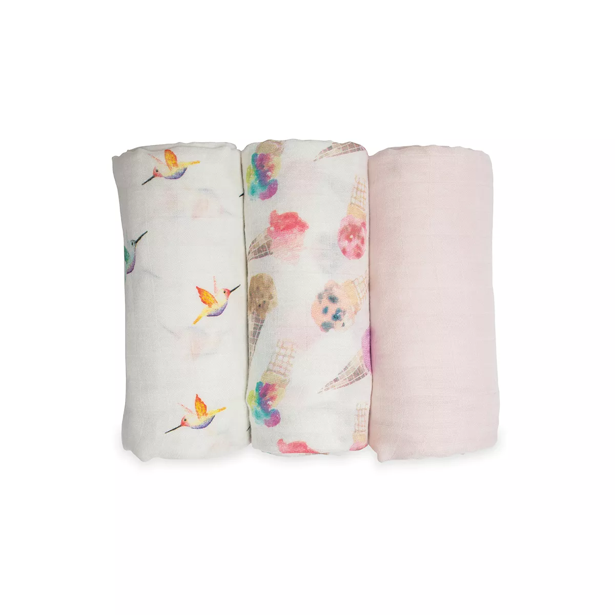 lulujo 3-Pack Bamboo Muslin Swaddle