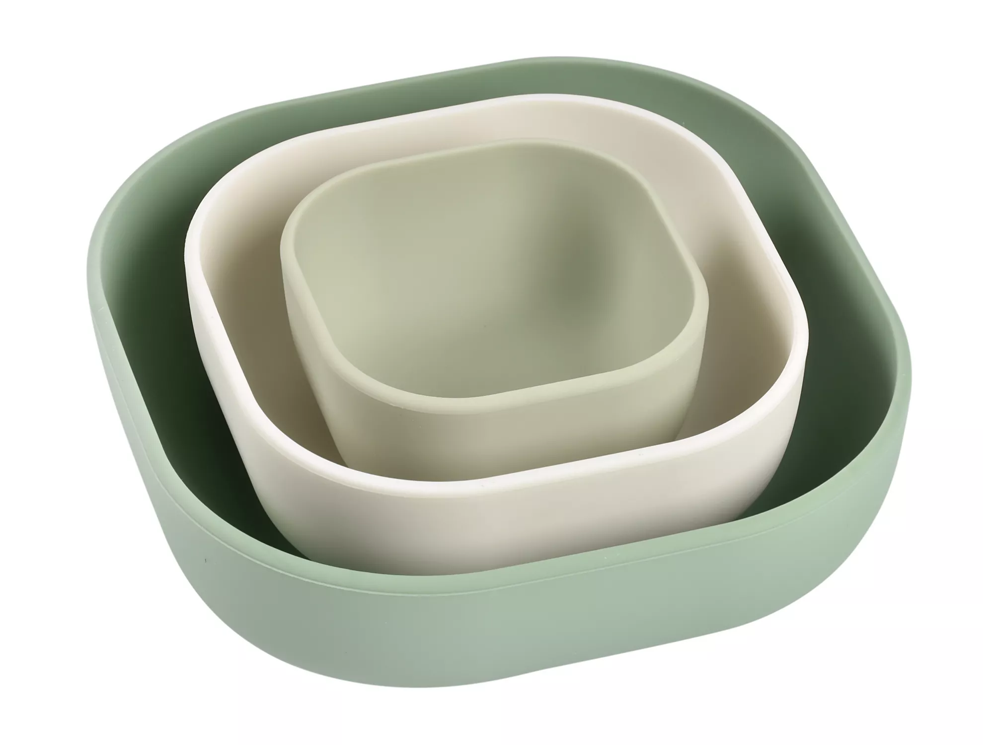 Beaba  Silicone 3 Piece Nesting Bowl Set