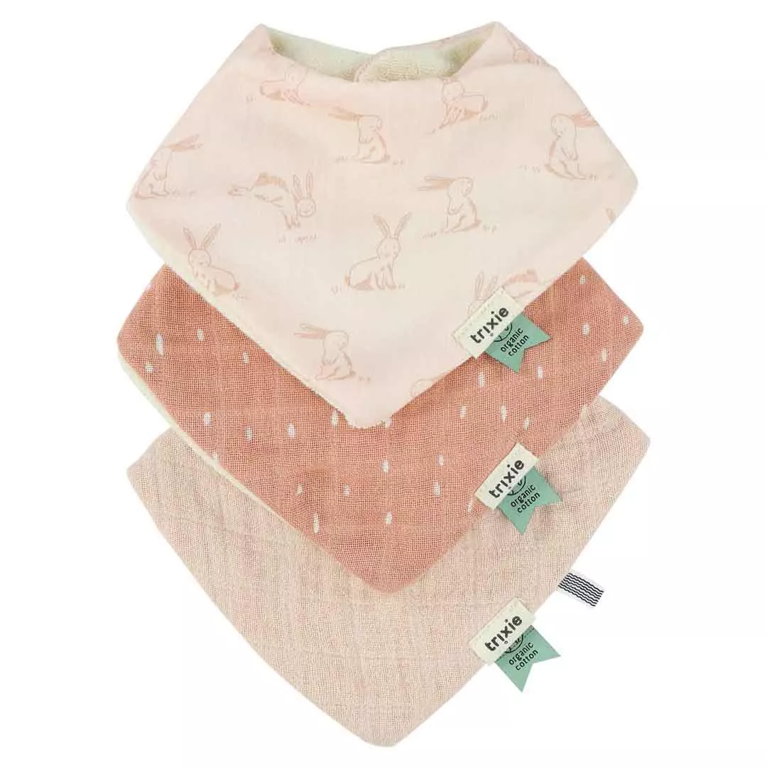 Trixie Bandana bib 3-pack mix