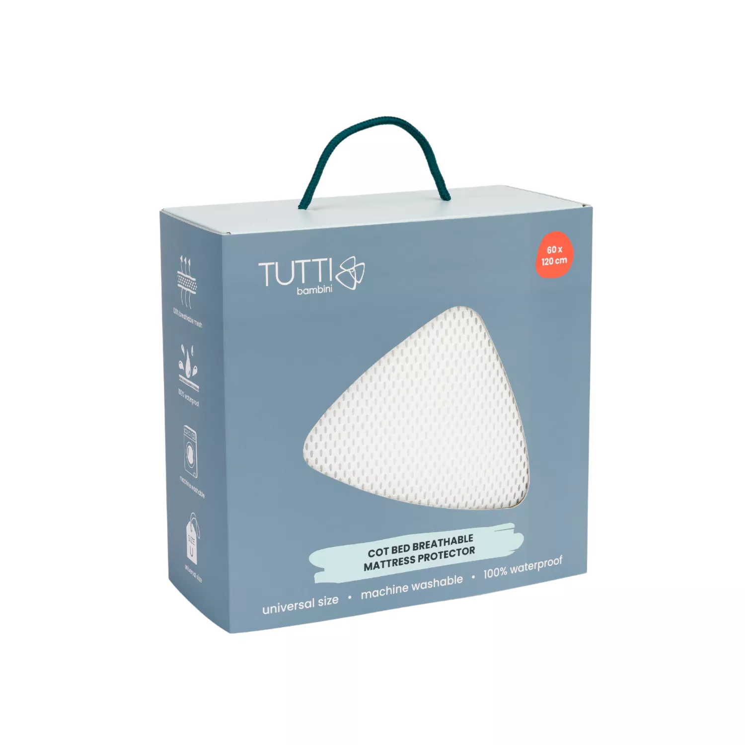 Tutti Bambini Cot/Cot Bed Breathable Mattress Topper Protector