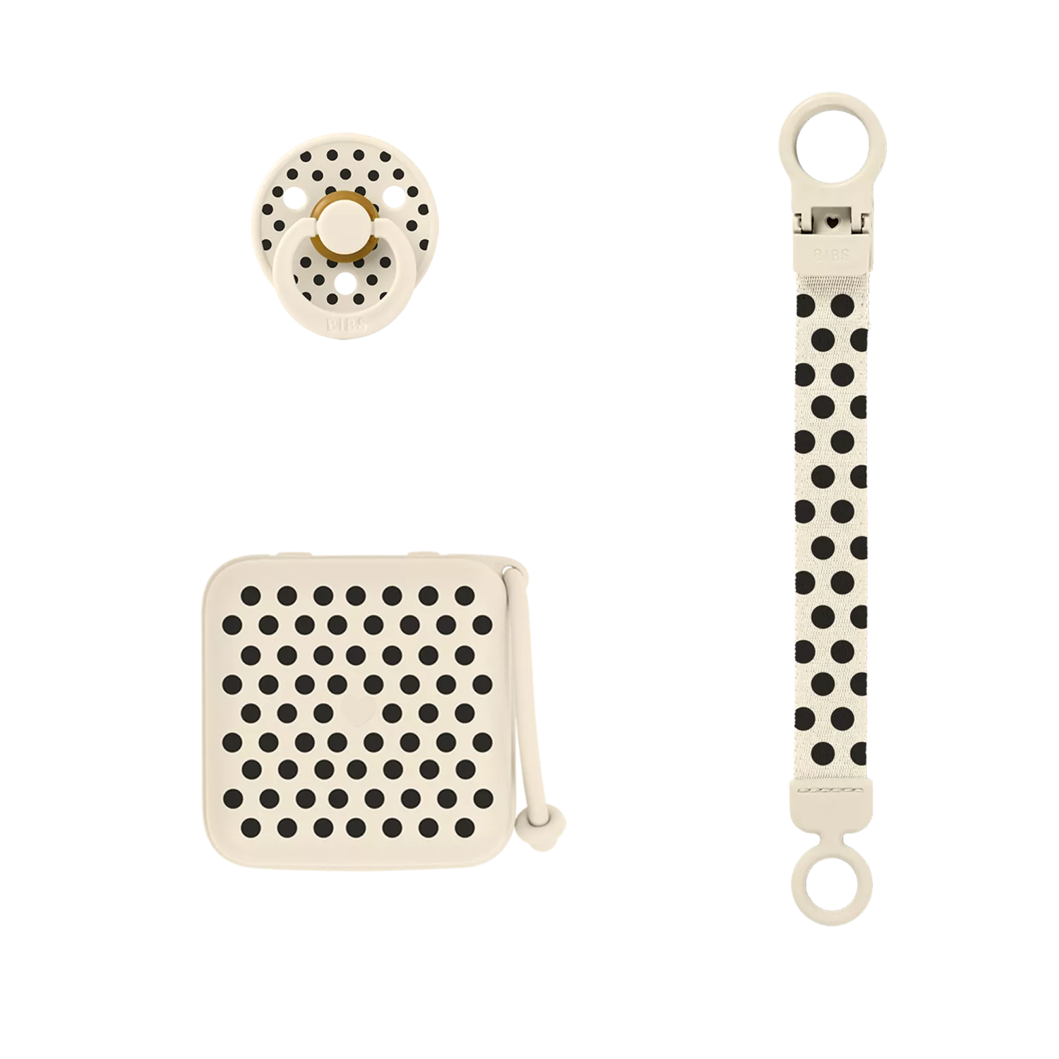 Bibs Soothe & Go Polka Gift Set