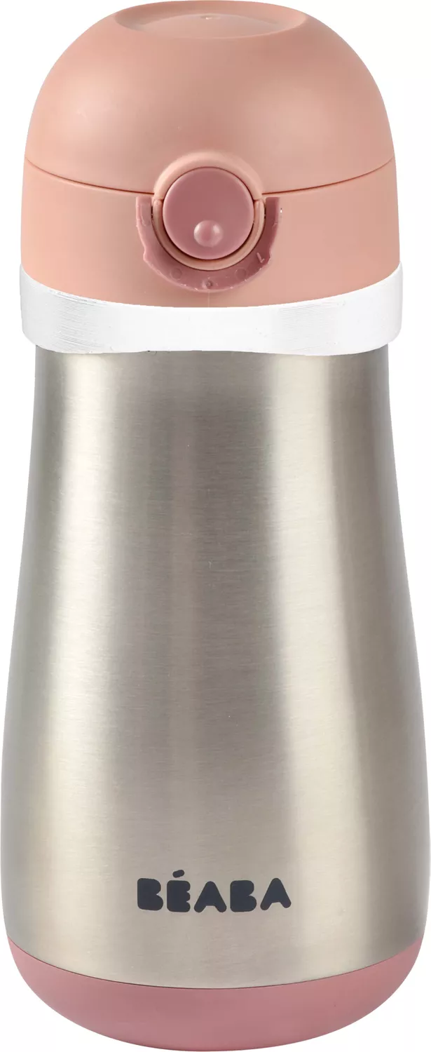 Beaba Stainless Steel Bottle 350ml + Handle