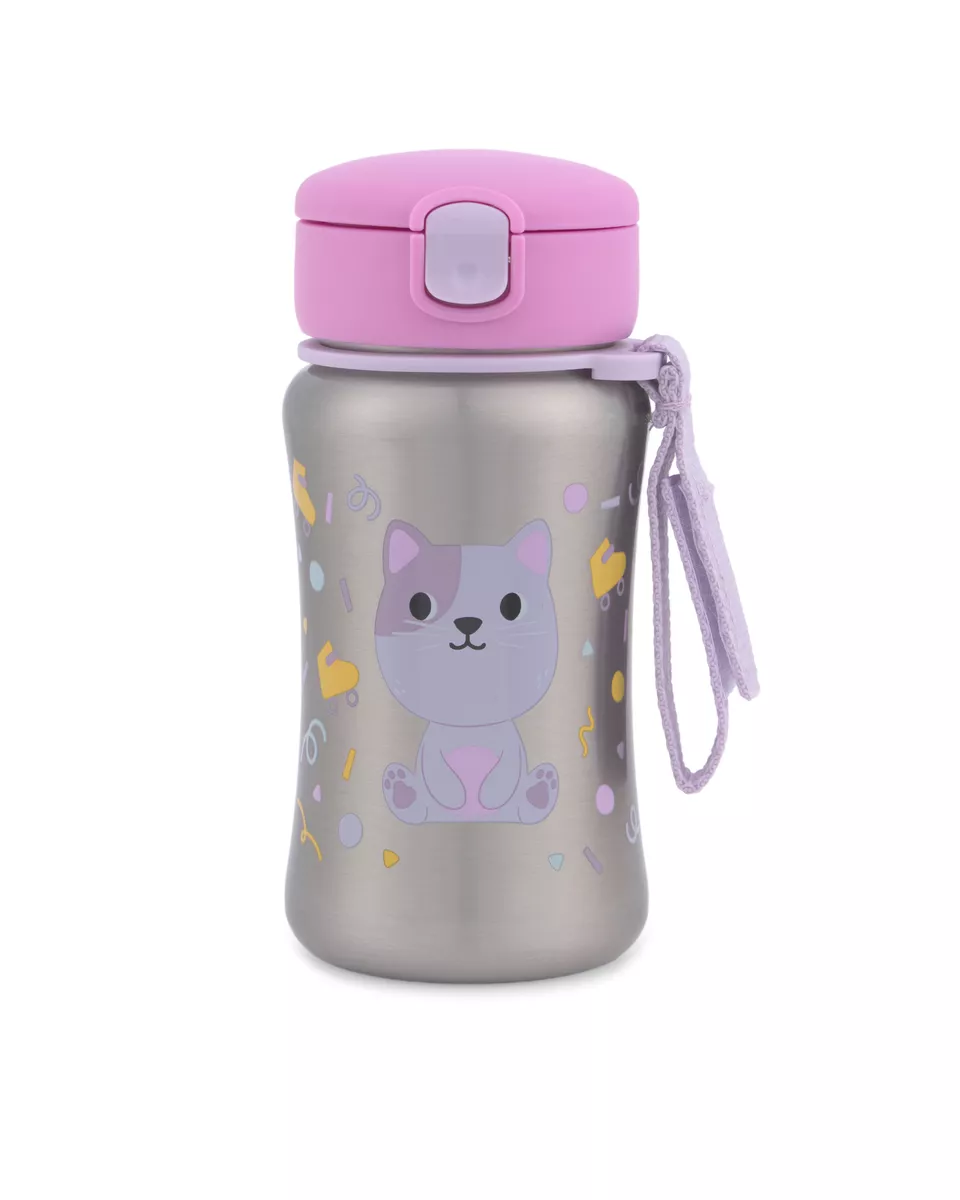 SkipHop Besties Squad Stainless Steel Straw Bottle